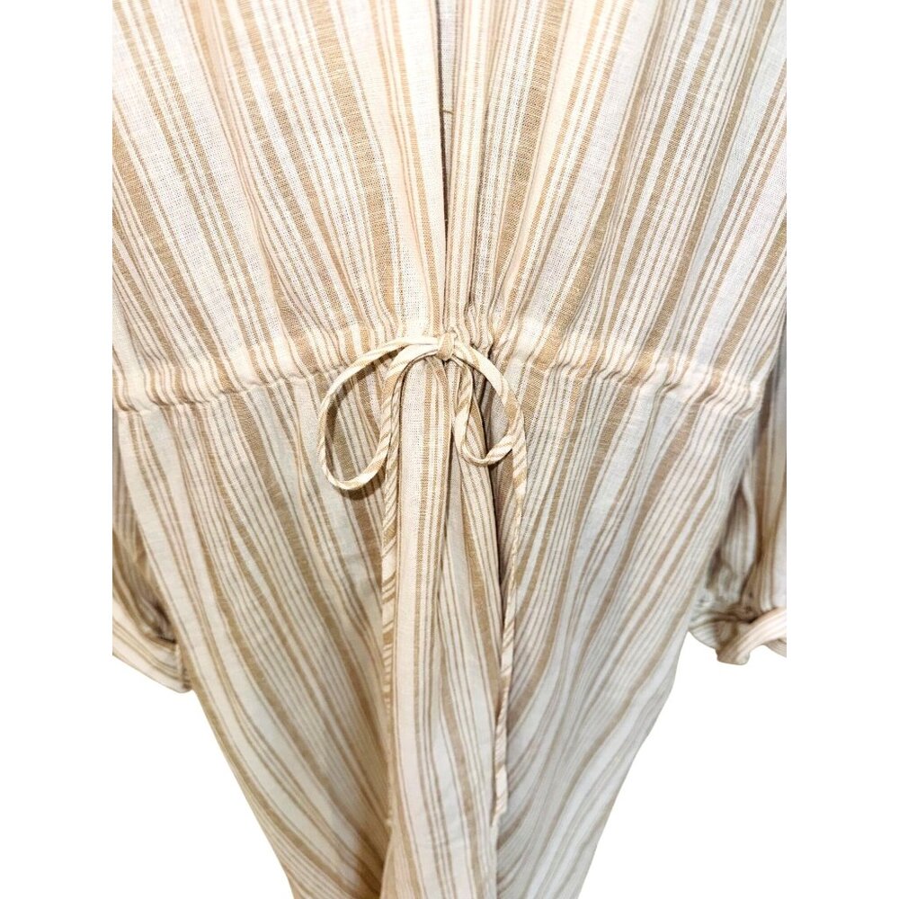 Gibson Latimer Cream Linen Shirt Dress - Picture 10 of 10